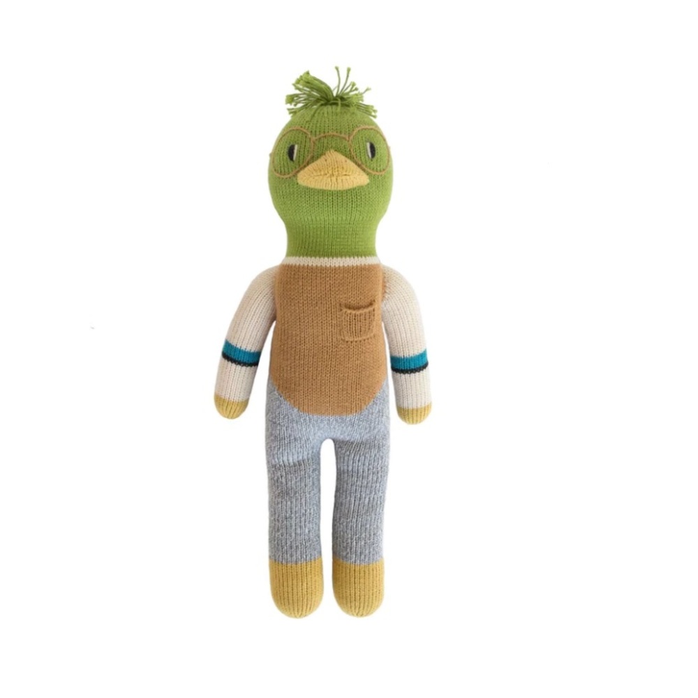 Webster the Duck Blabla hand knit doll 12”